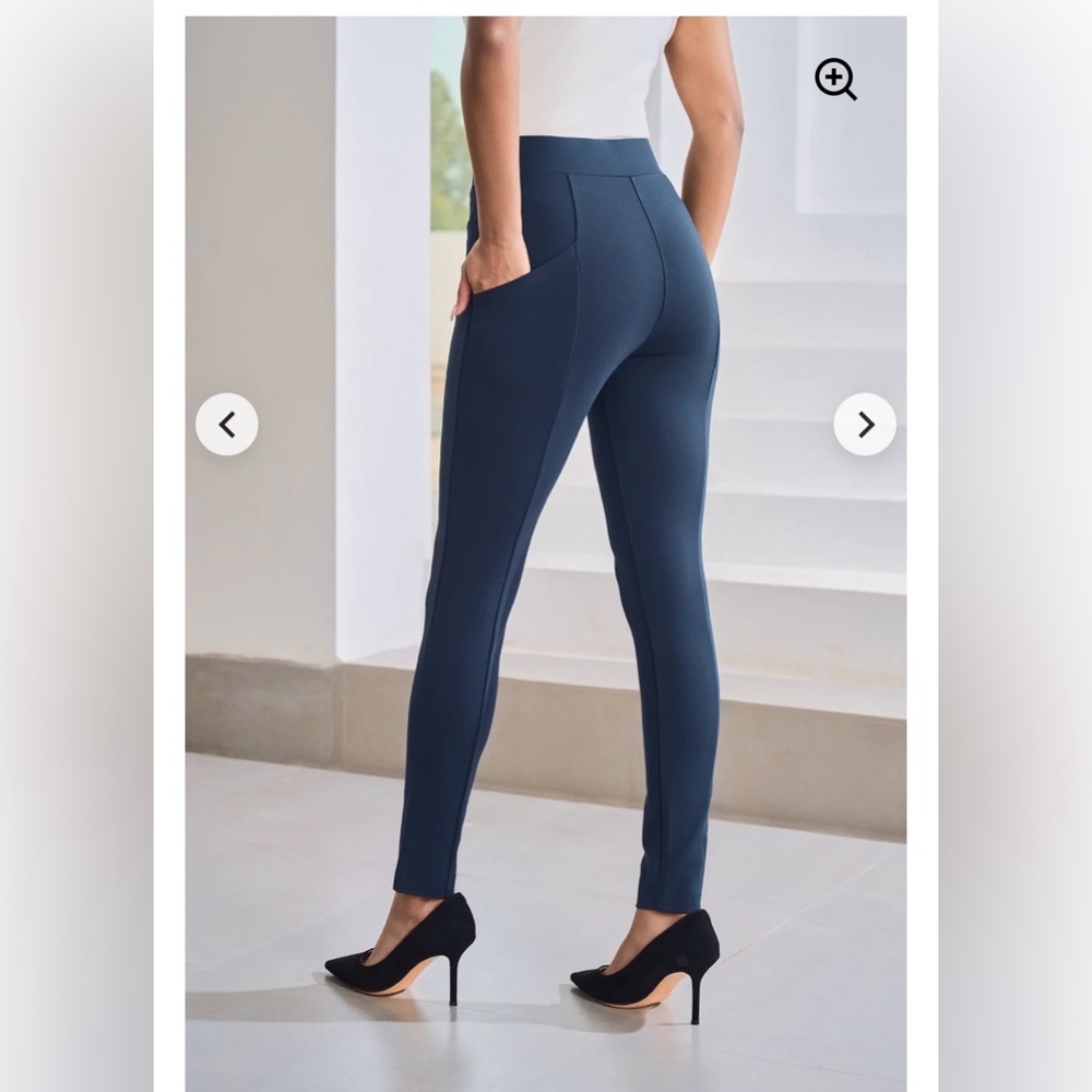 Betabrand XS & XSP Navy Journey Skinny Leg Pants Stretch Womens 25” & 27” Inseam - Picture 8 of 16